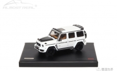 Brabus G-Class Mercedes-AMG G 63 - 2020 - Polar White 1/43 中文：博速 G-Class 2020款 白色 1/43 颜色：白色车身，棕色内饰，配碳纤维装饰 比例：1/43 主要特征：博速碳纤维改装套件，LED高位照明灯，高性能运动车胎，碳纤维尾翼，前轮转向