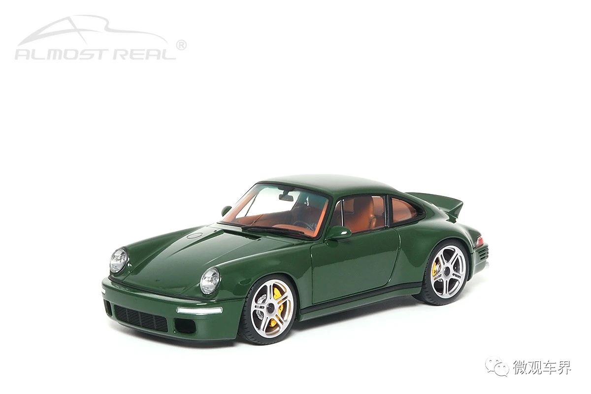 RUF SCR - 2018 - Irish Green 1/18 中文：RUF SCR 2018款 爱尔兰绿 1/18 颜色：爱尔兰绿 比例：1/18 主要特征：经典鸭尾，宽体车身